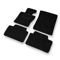 Tapis de sol velours pour BMW X3 I E83 (2000-2010) - Premium tapis de voiture - noir - DGS Autodywan