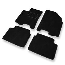 Tapis de sol velours pour Chevrolet Lacetti (2003-2009) - Premium tapis de voiture - noir - DGS Autodywan