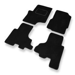 Tapis de sol velours pour Chevrolet TrailBlazer II (2002-2009) - Premium tapis de voiture - noir - DGS Autodywan