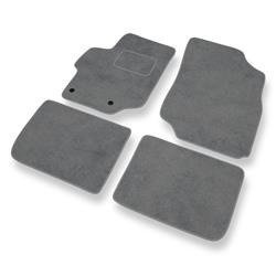 Tapis de sol velours pour Citroen C-Elysee II (2012-....) - Premium tapis de voiture - gris - DGS Autodywan