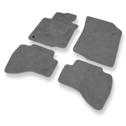 Tapis de sol velours pour Citroen C1 I (2005-2014) - Premium tapis de voiture - gris - DGS Autodywan