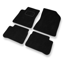 Tapis de sol velours pour Citroen C3 III (2016-....) - Premium tapis de voiture - noir - DGS Autodywan