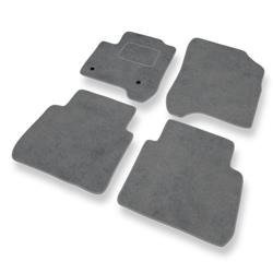 Tapis de sol velours pour Citroen C3 Picasso (2008-2017) - Premium tapis de voiture - gris - DGS Autodywan