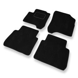 Tapis de sol velours pour Citroen C3 Picasso (2008-2017) - Premium tapis de voiture - noir - DGS Autodywan