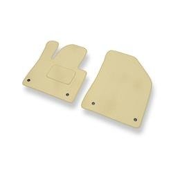 Tapis de sol velours pour Citroen C5 III (2008-2017) - Premium tapis de voiture - beige - DGS Autodywan