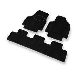 Tapis de sol velours pour Citroen Jumpy I (1995-2007) - Premium tapis de voiture - noir - DGS Autodywan