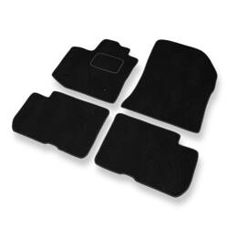 Tapis de sol velours pour Dacia Dokker (2012-2021) - Premium tapis de voiture - noir - DGS Autodywan