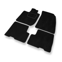 Tapis de sol velours pour Dacia Duster (2018-....) - Premium tapis de voiture - noir - DGS Autodywan