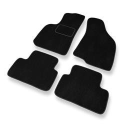 Tapis de sol velours pour Daewoo Lanos (1997-2008) - Premium tapis de voiture - noir - DGS Autodywan