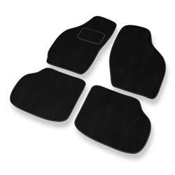 Tapis de sol velours pour Daewoo Tico (1991-2001) - Premium tapis de voiture - noir - DGS Autodywan