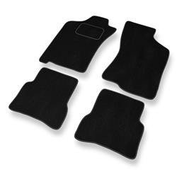 Tapis de sol velours pour Fiat Albea (2002-2010) - Premium tapis de voiture - noir - DGS Autodywan