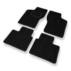 Tapis de sol velours pour Fiat Brava (1995-2001) - Premium tapis de voiture - noir - DGS Autodywan