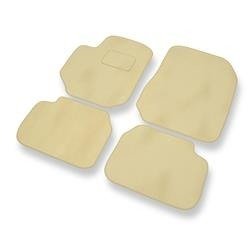 Tapis de sol velours pour Fiat Croma II (2005-2011) - Premium tapis de voiture - beige - DGS Autodywan