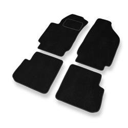 Tapis de sol velours pour Fiat Stilo (2001-2008) - Premium tapis de voiture - noir - DGS Autodywan