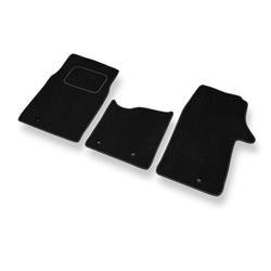 Tapis de sol velours pour Fiat Talento 296 (2016-2021) - Premium tapis de voiture - noir - DGS Autodywan