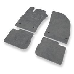 Tapis de sol velours pour Fiat Tipo II (2015-....) - Premium tapis de voiture - gris - DGS Autodywan