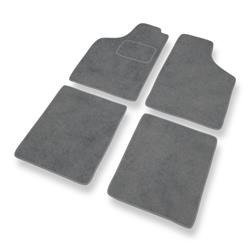 Tapis de sol velours pour Fiat Uno II (1989-2002) - Premium tapis de voiture - gris - DGS Autodywan