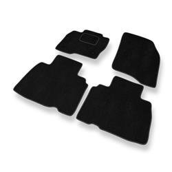 Tapis de sol velours pour Ford Edge (2016-2020) - Premium tapis de voiture - noir - DGS Autodywan