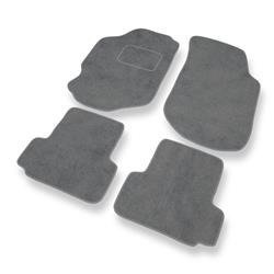 Tapis de sol velours pour Ford Escort VI (1995-2000) - Premium tapis de voiture - gris - DGS Autodywan