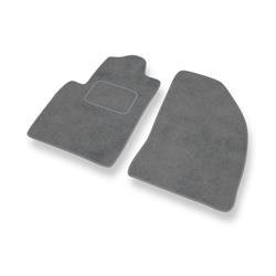 Tapis de sol velours pour Ford Fiesta V (2002-2008) - Premium tapis de voiture - gris - DGS Autodywan