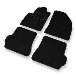 Tapis de sol velours pour Ford Fiesta V (2002-2008) - Premium tapis de voiture - noir - DGS Autodywan