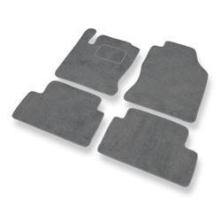 Tapis de sol velours pour Ford Focus I (1998-2005) - Premium tapis de voiture - gris - DGS Autodywan