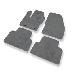 Tapis de sol velours pour Ford Kuga I (2008-2012) - Premium tapis de voiture - gris - DGS Autodywan