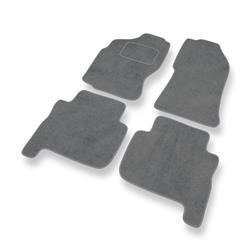 Tapis de sol velours pour Ford Maverick I (5 portes) (1993-2000) - Premium tapis de voiture - gris - DGS Autodywan