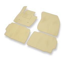 Tapis de sol velours pour Ford Mondeo V (2014-2021) - Premium tapis de voiture - beige - DGS Autodywan