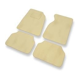 Tapis de sol velours pour Ford Mustang IV (1994-2004) - Premium tapis de voiture - beige - DGS Autodywan