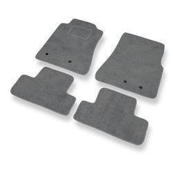 Tapis de sol velours pour Ford Mustang V (2005-2014) - Premium tapis de voiture - gris - DGS Autodywan