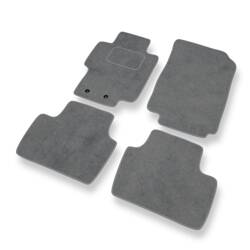 Tapis de sol velours pour Honda Accord VII (2003-2007) - Premium tapis de voiture - gris - DGS Autodywan