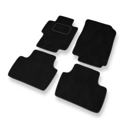 Tapis de sol velours pour Honda Accord VII (2003-2007) - Premium tapis de voiture - noir - DGS Autodywan