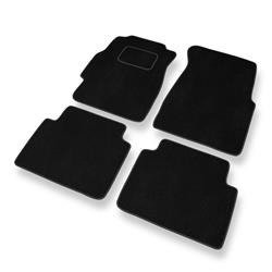 Tapis de sol velours pour Honda Civic VI (3 portes, 4 portes) (1996-2000) - Premium tapis de voiture - noir - DGS Autodywan