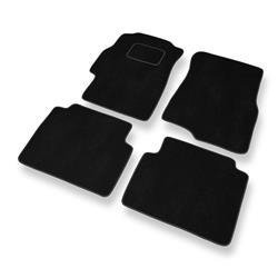 Tapis de sol velours pour Honda Civic VI (5 portes) (1996-2000) - Premium tapis de voiture - noir - DGS Autodywan