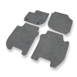 Tapis de sol velours pour Honda Jazz IV (2015-2020) - Premium tapis de voiture - gris - DGS Autodywan