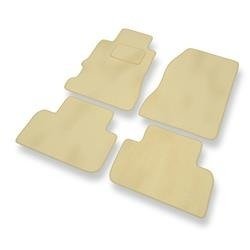 Tapis de sol velours pour Honda Legend III (1995-2004) - Premium tapis de voiture - beige - DGS Autodywan