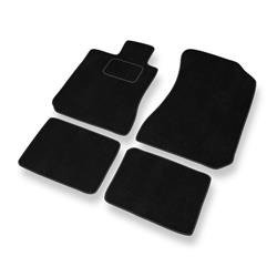 Tapis de sol velours pour Honda Legend IV (2004-2012) - Premium tapis de voiture - noir - DGS Autodywan