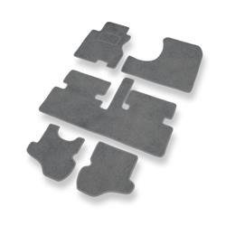 Tapis de sol velours pour Honda Stream I (2001-2006) - Premium tapis de voiture - gris - DGS Autodywan