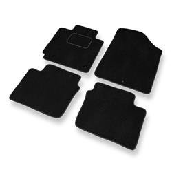 Tapis de sol velours pour Hyundai Elantra V (2011-2015) - Premium tapis de voiture - noir - DGS Autodywan