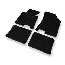 Tapis de sol velours pour Hyundai i40 (2011-2019) - Premium tapis de voiture - noir - DGS Autodywan