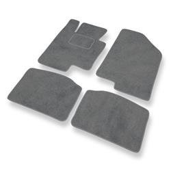 Tapis de sol velours pour Kia Optima III (2011-2014) - Premium tapis de voiture - gris - DGS Autodywan