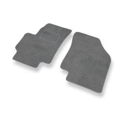 Tapis de sol velours pour Kia Rio II (2005-2011) - Premium tapis de voiture - gris - DGS Autodywan