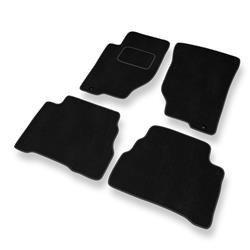 Tapis de sol velours pour Kia Sorento I (2002-2009) - Premium tapis de voiture - noir - DGS Autodywan