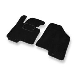 Tapis de sol velours pour Kia Sportage III (2010-2016) - Premium tapis de voiture - noir - DGS Autodywan