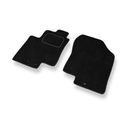 Tapis de sol velours pour Kia Venga (2009-2015) - Premium tapis de voiture - noir - DGS Autodywan