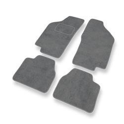 Tapis de sol velours pour Lancia Delta II (1993-1999) - Premium tapis de voiture - gris - DGS Autodywan