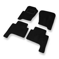 Tapis de sol velours pour Land Rover Discovery III (2004-2009) - Premium tapis de voiture - noir - DGS Autodywan