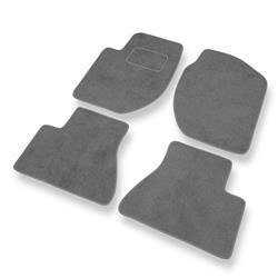 Tapis de sol velours pour Land Rover Freelander I (1998-2006) - Premium tapis de voiture - gris - DGS Autodywan