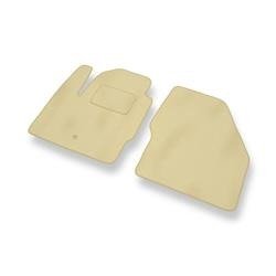 Tapis de sol velours pour Land Rover Freelander II (2006-2014) - Premium tapis de voiture - beige - DGS Autodywan